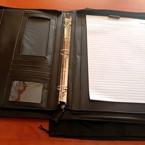 Organization office bag like new, black, leatherette