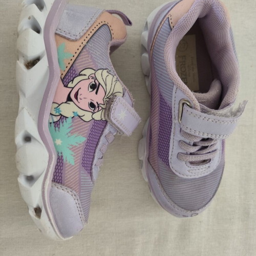 Disney Frozen Sneakers used, lilac, size 27, Velcro fastening