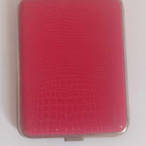 Vintage cigarette cases used, set of 3, leather and fabric