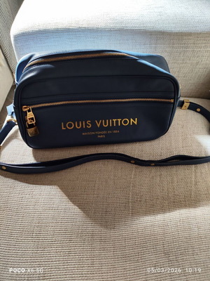 Louis Vuitton Flight Paname Take Off Crossbody Bag used, blue leather