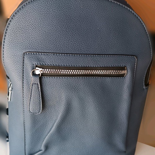Backpack blue navy large used, shoulder type