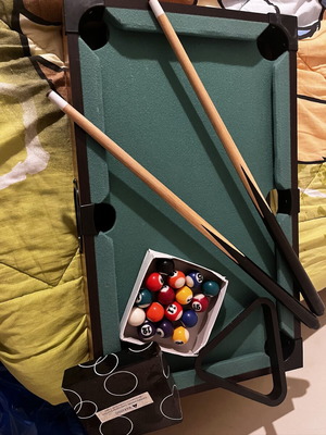 Tabletop billiards like new, small size