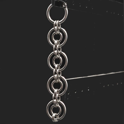 Earrings "Stohos" handmade, new, concentric circle design