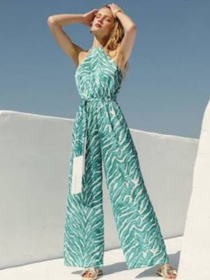 Lynne jumpsuit like new, size 38, turquoise