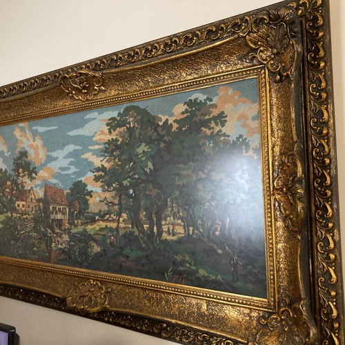 Handmade embroidered frame for sale - HANDMADE EMBROIDERY
