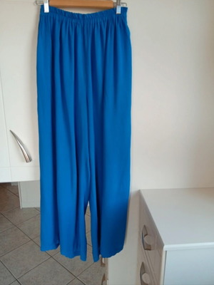 Summer pants like new, size M/L, blue, elastic waist