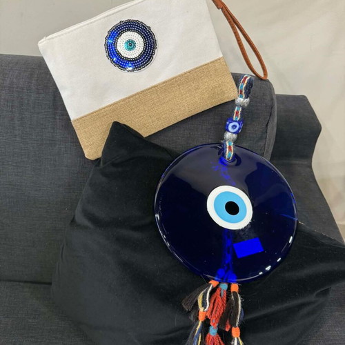 Handbag and glass eye gouri new, set