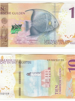 Curaçao & St Martin 10 Gulden 2025 banknote new, fish design