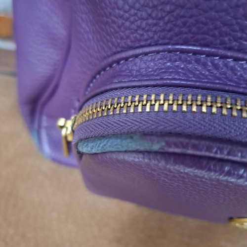 Versace19v69 purple backpack used, medium to large size, 3 front pockets