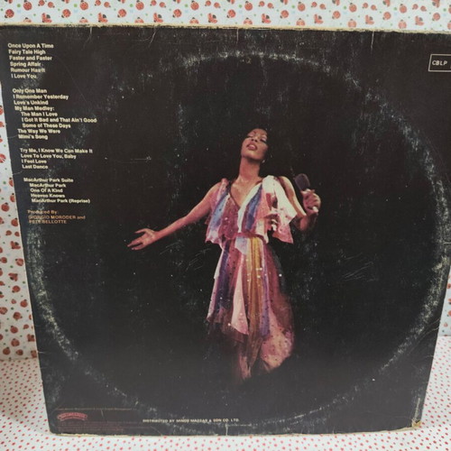 Donna Summer Live And More vinyl record used, pop