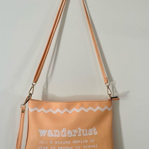 Zuiki apricot crossbody bag like new