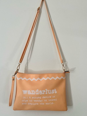 Zuiki apricot crossbody bag like new