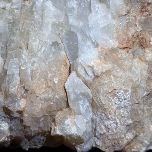 Crystals in natural rock calcite-gypsum new 24x22x14