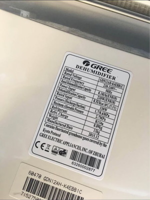 Gree dehumidifier like new