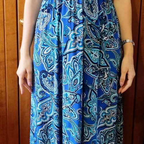 INC long dress used, blue, summer style