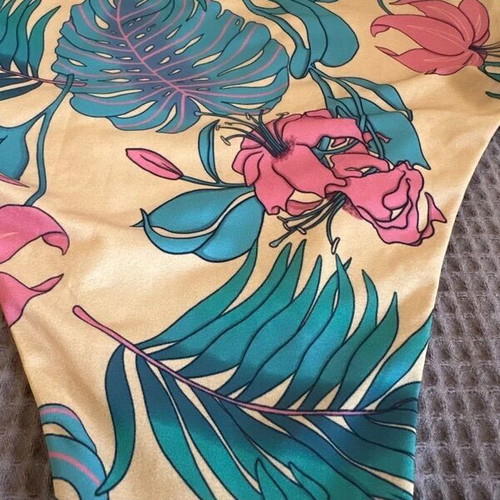 Vassia Kostara high-waisted bikini like new with tropical floral print