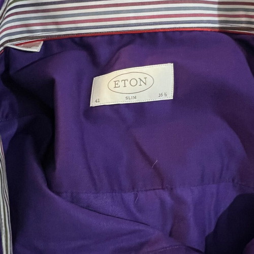 Eton shirt like new, purple, size L