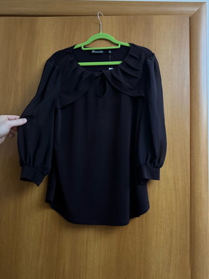 7th Avenue airy blouse new, black, size M