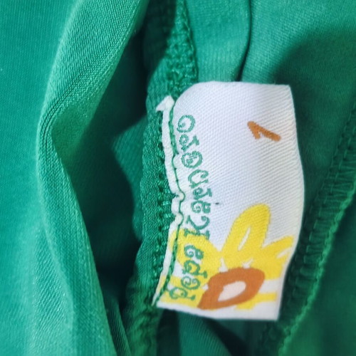 Maxi green dress like new with slit and open back
