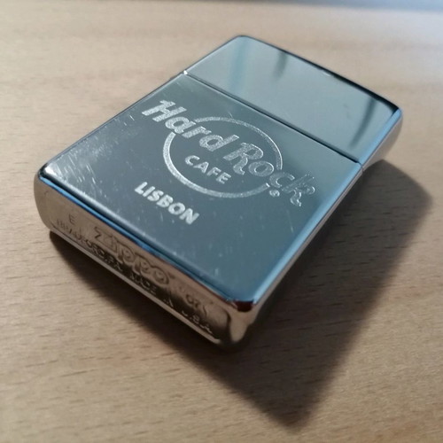 Zippo lighter used from Hard Rock Cafe Lisbon collection