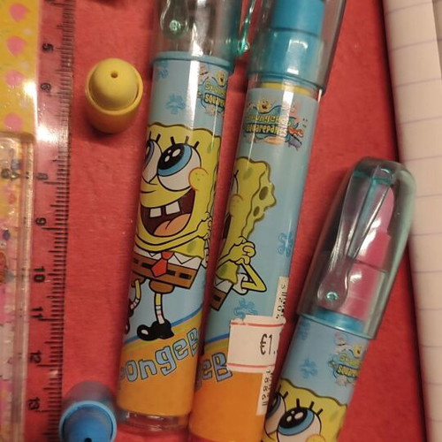 Magic eraser Bob Squarepants new with 5 mini erasers