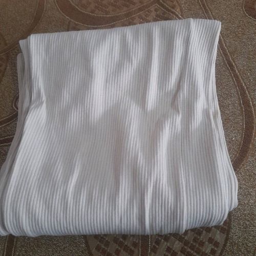 Ribbed teen girl pants like new, beige, size S
