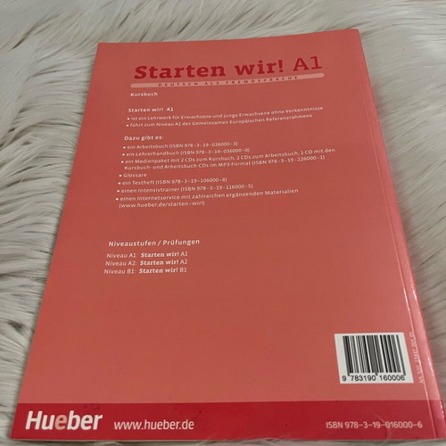 Starten wir! A1 Kursbuch German book used for beginners