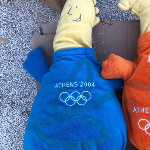 Phoebus Athens plush toys used, set of 2