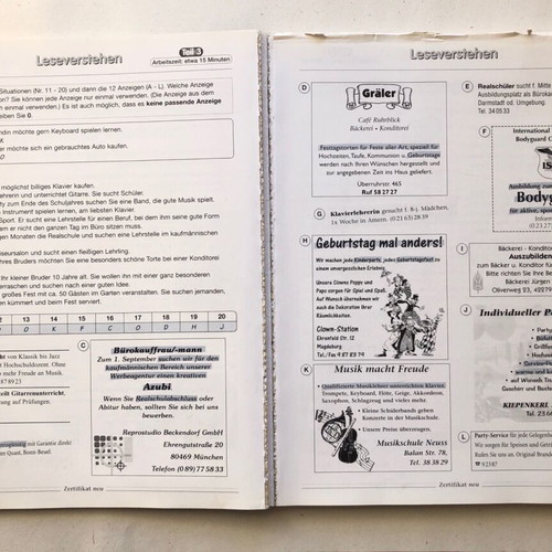 Zertifikat B1 pack of two books used for Goethe Institut exam