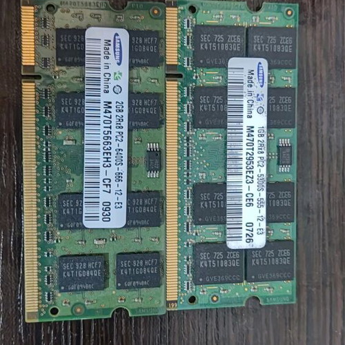 DDR2 modules used, 3GB set