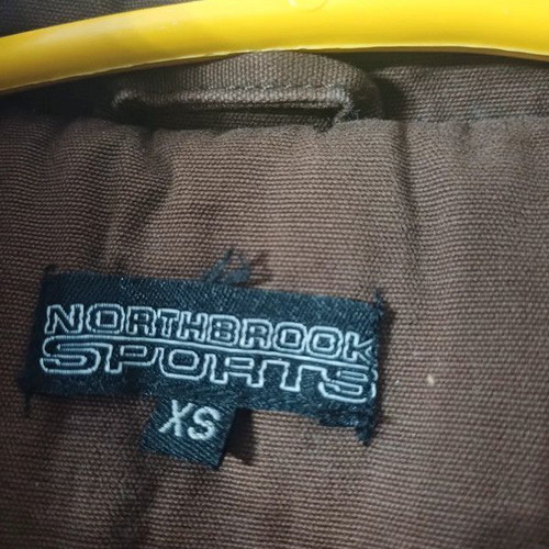 Brown jacket with hood size XS like new