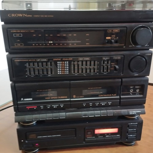 Radio cassette player CD and turntable used, sold as faulty