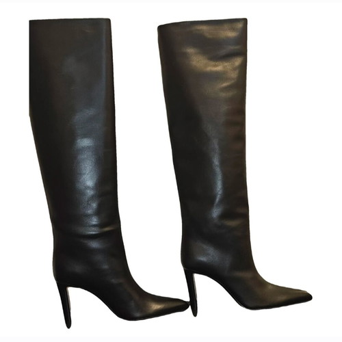 YSL leather boots new, size 38.5, black