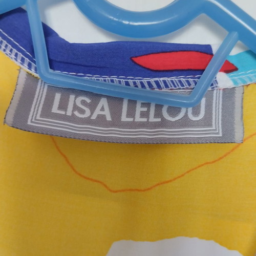 Lisa Lelou women's shirt with colorful patterns like new, L XL