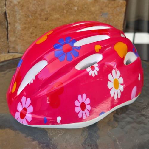 Nijdam Adjustable 3-in-1 Skates Size 33-36 Used with Floral Helmet Gift