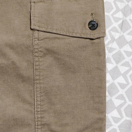 C&A Pants new, thin corduroy, beige and brown, size L XL