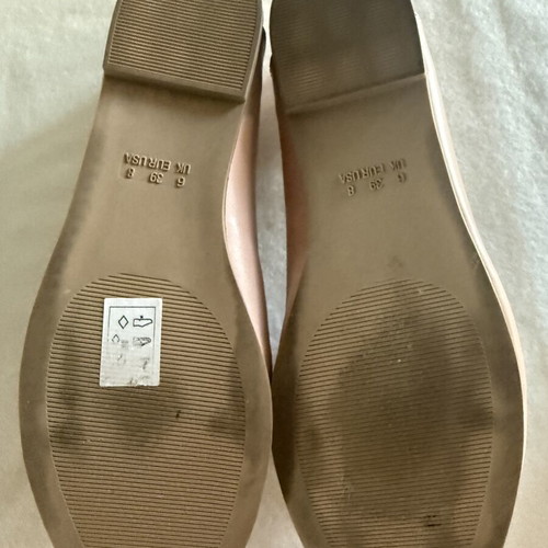 Accessorize Blush Rose Pink Loafers size 39, like new