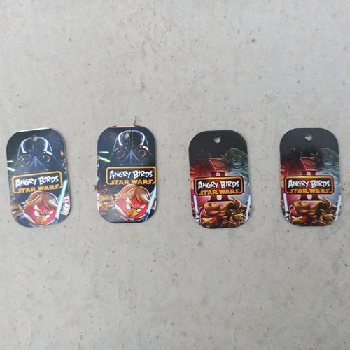Angry Birds Star Wars metal tags like new