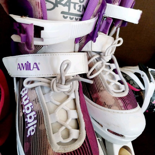 Amila Bubble roller skates like new, adjustable size 38-41