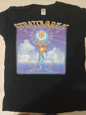Stratovarius Elements T-shirt Large like new, authentic, screen print