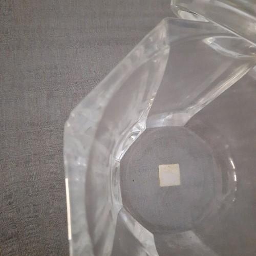 Glass fondant dish for chocolates used
