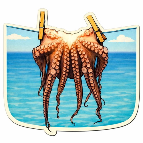 Octopus sticker like new