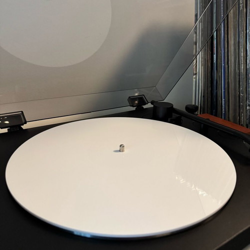 Acrylic Slipmat 12” λευκό glossy 3mm για πικάπ σαν καινούργιο