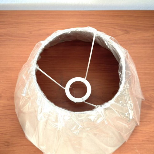 Beige conical lampshade 27x30cm, sealed