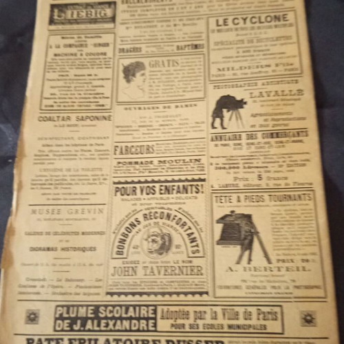 Le Journal de la Jeunesse French magazine 1893 used