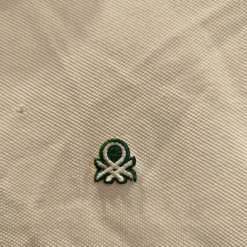 Benetton white polo shirt like new