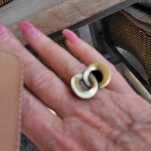 Bronze ring, adjustable size, handmade