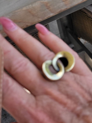 Bronze ring, adjustable size, handmade