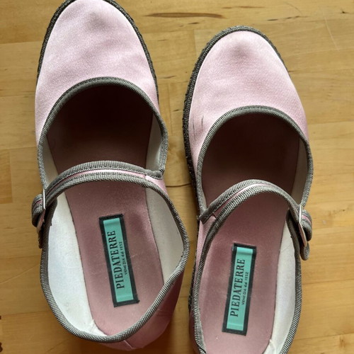 Piedaterre satin pink ballerinas used, size 36