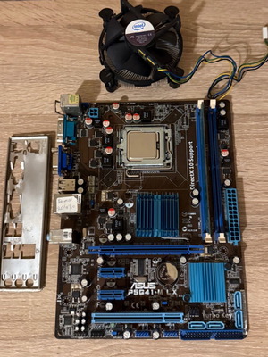 Σετ μητρική ASUS P5G41-M LX με Intel Core 2 Duo E4600 και RAM DDR2 2GB μεταχειρισμένο